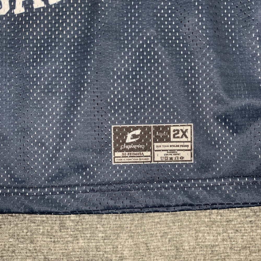 Vintage Columbine Rebels Football Jersey Mens 2XL‎ Blue High School Memorial 90s - Picture 2 of 7